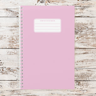 Cuaderno Color Pastel Simple Liso