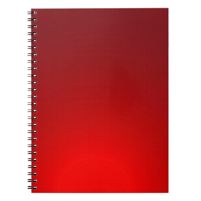 Cuaderno Color rojo fondo simple (Frente)