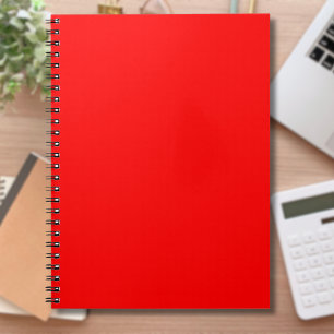 Cuaderno Color rojo sólido Clásica Elegante Trendy
