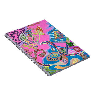 Cuaderno Color rosa, arte abstracto