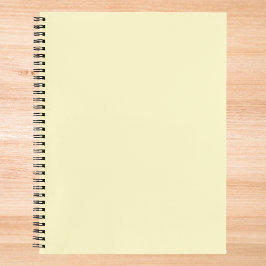 Cuaderno Color sólido amarillo de mantequilla