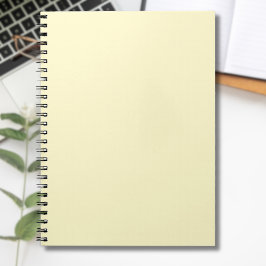Cuaderno Color sólido amarillo lemonado | Clásico Elegante