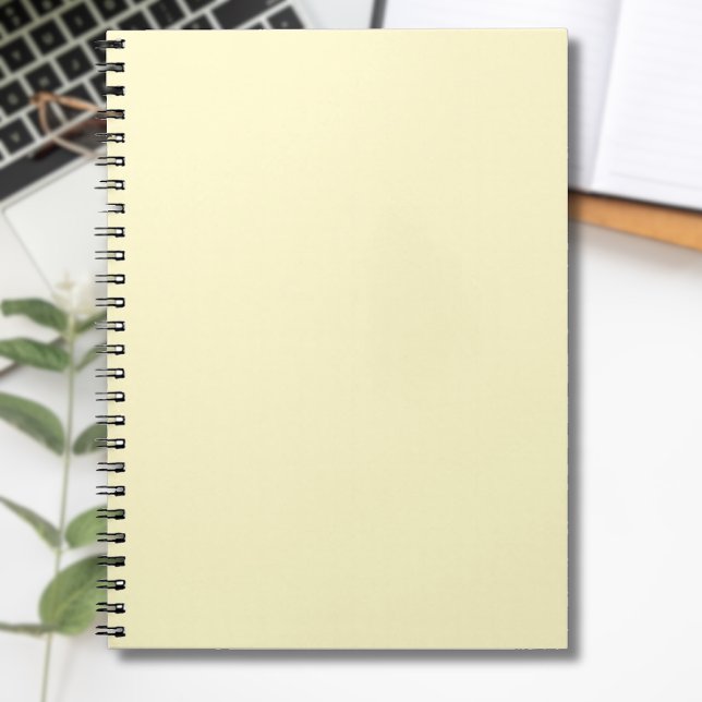 Cuaderno Color sólido amarillo lemonado | Clásico Elegante (Subido por el creador)
