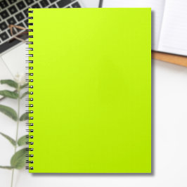 Cuaderno Color sólido amarillo neón | Clásica