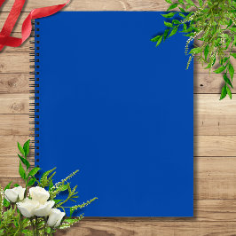 Cuaderno Color sólido azul cobalto | Clásica | Elegante