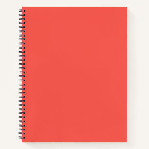 Cuaderno Color sólido coral vivo