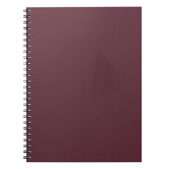 Cuaderno Color sólido de Borgoña (Frente)