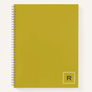 Cuaderno Color sólido de color dorado profesional inicial