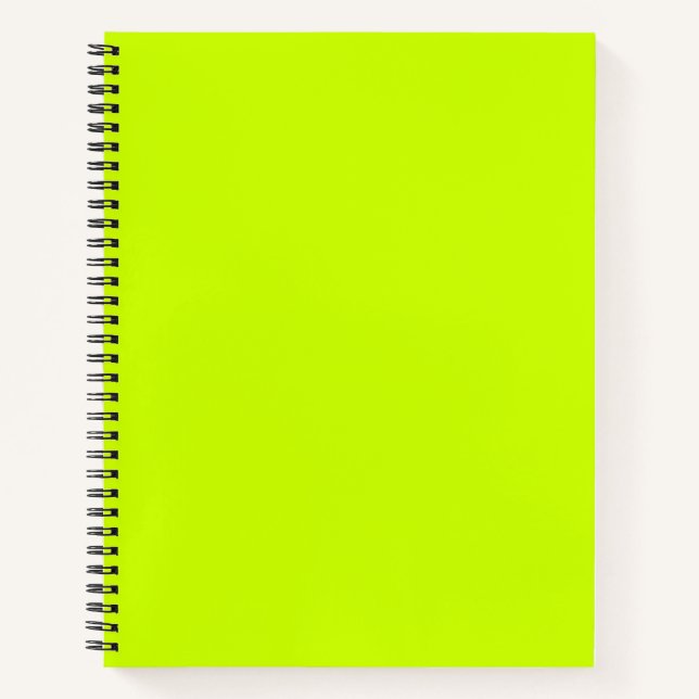 Cuaderno Color sólido de lima eléctrica (Anverso)