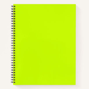 Cuaderno Color Sólido Lima Eléctrico