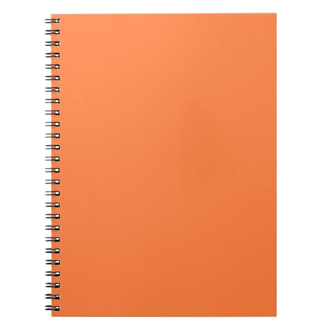 Cuaderno Color sólido Naranja de mango | Clásica | Elegante (Frente)