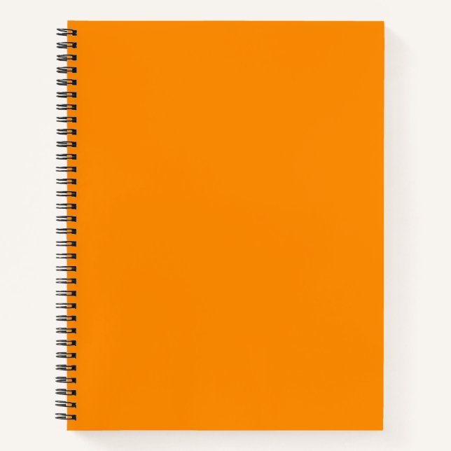 Cuaderno Color sólido Naranja oscuro (Anverso)