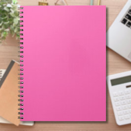 Cuaderno Color sólido neón rosado caliente | Clásica