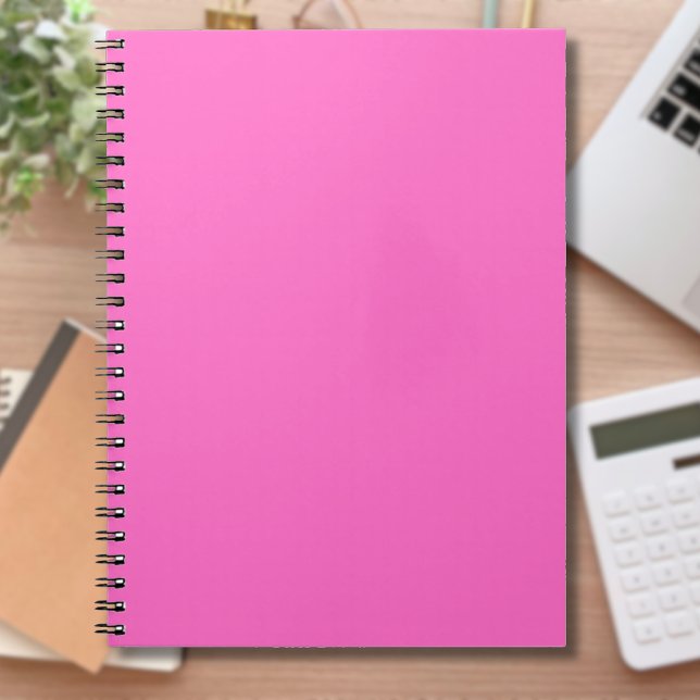 Cuaderno Color sólido neón rosado | Clásica (Subido por el creador)