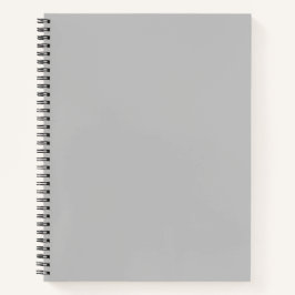 Cuaderno Color sólido plateado puro