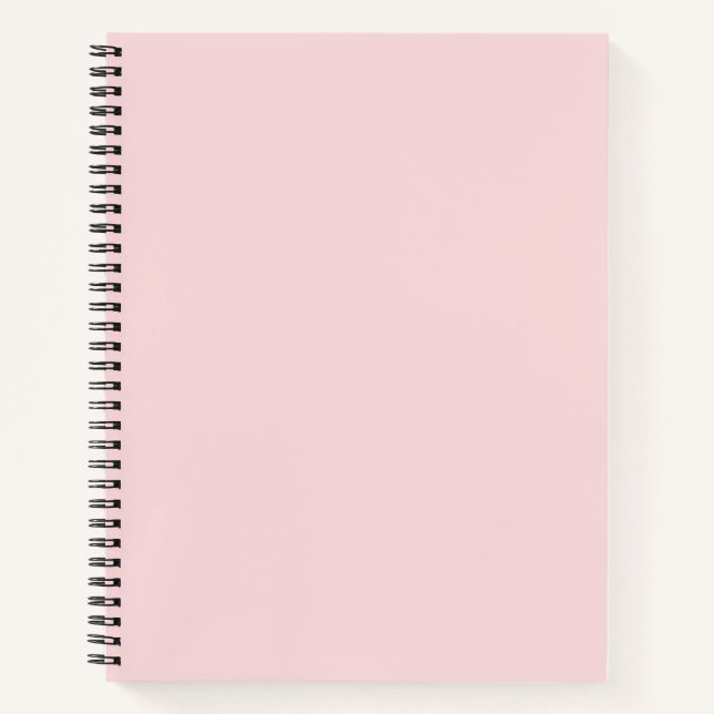 Cuaderno Color sólido rosa en polvo (Anverso)