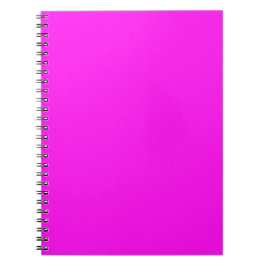 Cuaderno Color Sólido Rosa Neon Minimalista