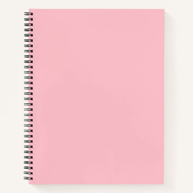 Cuaderno Color sólido rosado de los bblegs (Anverso)