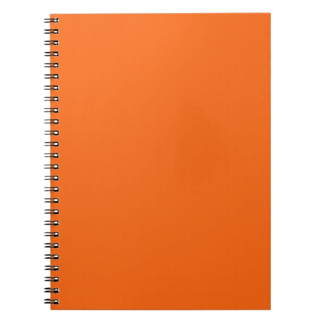 Cuaderno Color sólido tigre naranja (Frente)