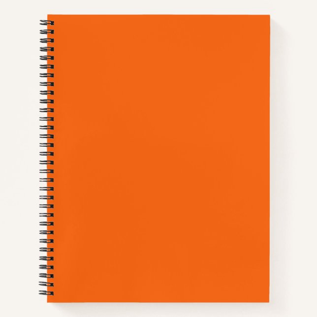 Cuaderno Color sólido tigre naranja (Anverso)