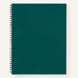 Cuaderno Color Sólido Verde Azul Oscuro