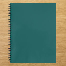 Cuaderno Color sólido Verde azulado oscuro