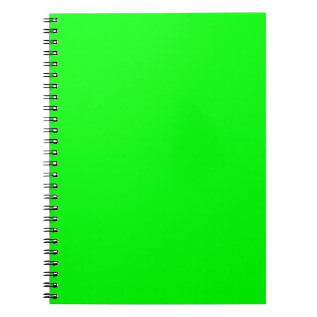 Cuaderno Color sólido verde neotelítrico | Clásica (Frente)