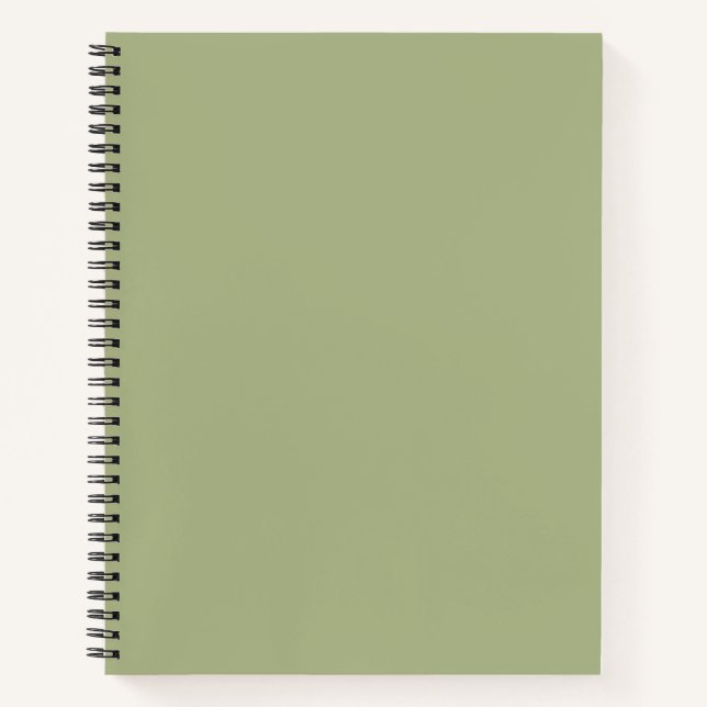 Cuaderno Color sólido verde oscuro (Anverso)