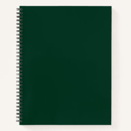 Cuaderno Color sólido verde oscuro