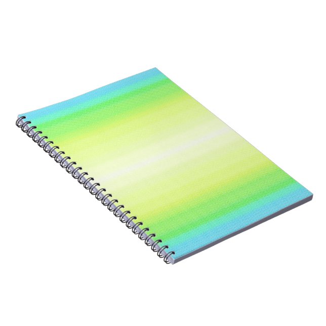 Cuaderno Color verde pastel Gradiente de desenfoque abstrac (Lado Derecho)