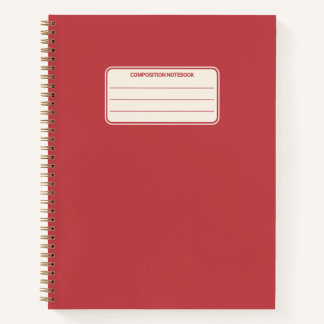 Cuaderno Color vintage plano Minimalista