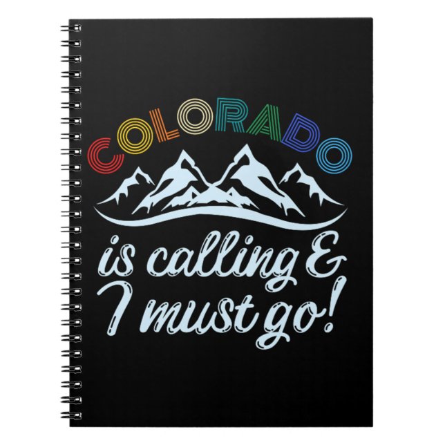 Cuaderno Colorado llama y debo irme (Frente)