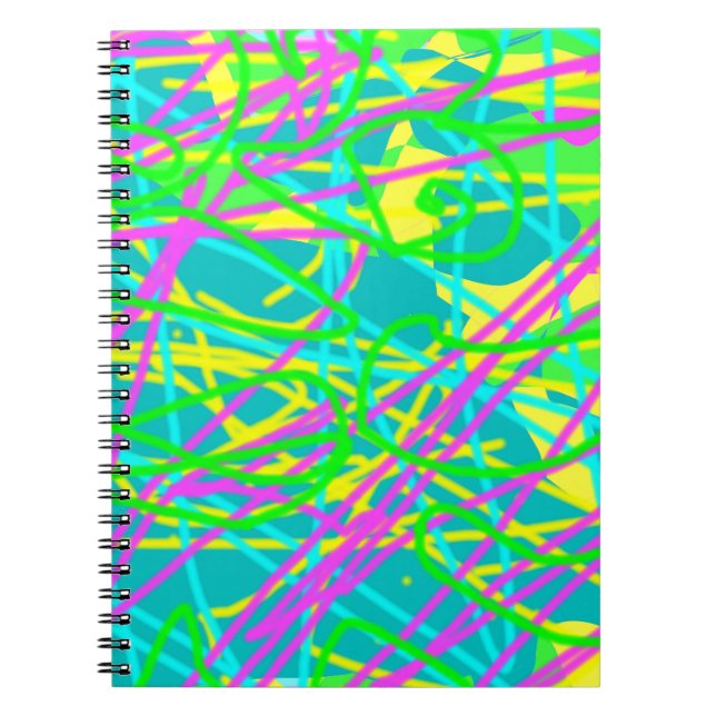 Cuaderno Colorea mis sueños Garabato Patrón Expresivo  (Frente)