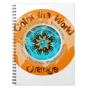 Cuaderno Coloree el naranja del mundo - hielo dual