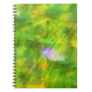 Cuaderno coloree el verde inconsútil del fondo, amarillo