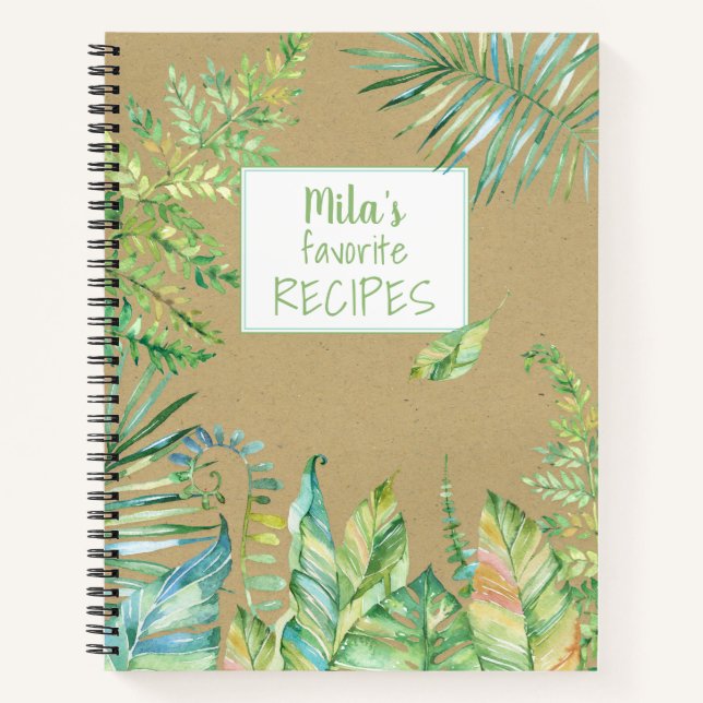 Cuaderno Colores de agua tropicales dejan la escena (Anverso)