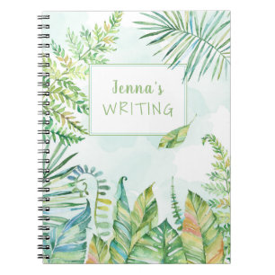 Cuaderno Colores de agua tropicales dejan la escena