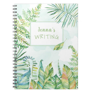 Cuaderno Colores de agua tropicales dejan la escena