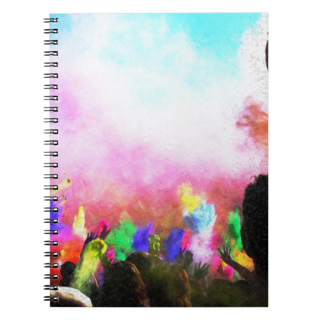 Cuaderno Colores de Holi caídos (Frente)