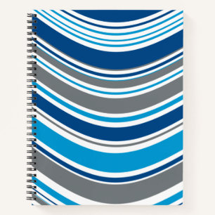 Cuaderno Colores estilo retro olas 