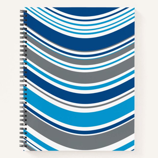 Cuaderno Colores estilo retro olas  (Anverso)