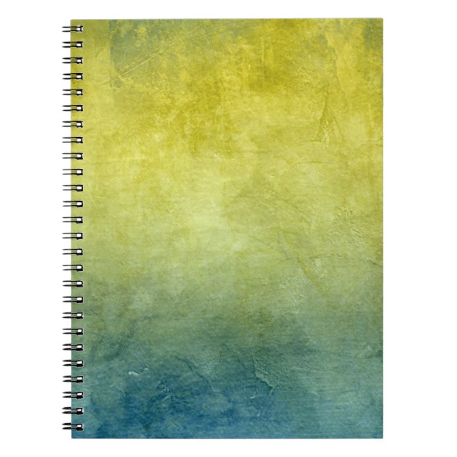 Cuaderno Colores Grunge - Amarillo y Azul (Frente)