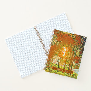 Cuaderno Colores otoñales, sol y árboles