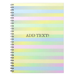 Cuaderno Colores pastel del arcoiris