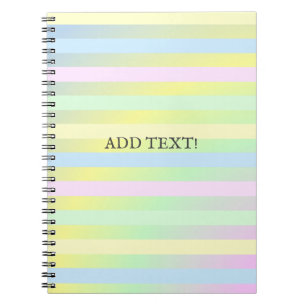 Cuaderno Colores pastel del arcoiris