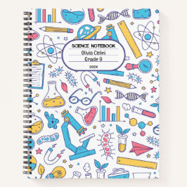 Cuaderno Colores Pastel, Estilo Ilustrativo Simple