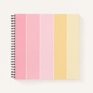 Cuaderno Colores Pastel Plantilla Moderna Rosa Tono Vainill