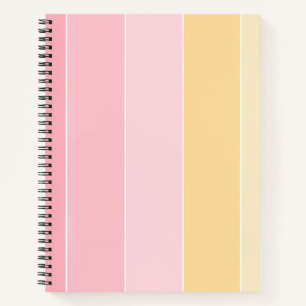 Cuaderno Colores Pastel Rosa Vainilla Amarillo Blanco Moder