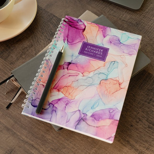 Cuaderno Colores Pastel Tinta Alcohólica Personalizada (Subido por el creador)