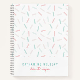 Cuaderno Colores pasteles Sprinkles White